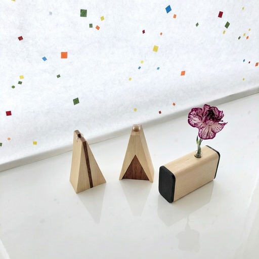 一輪挿し3個＆コースター3枚セット 工芸品 インテリア 