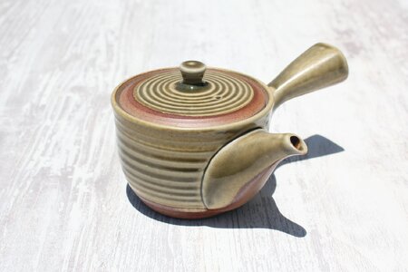 常滑焼 盛正窯 伊羅保急須 セラメッシュ(陶製茶こし)
