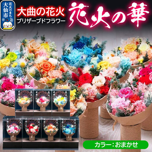 プリザーブドフラワー 花火の華【カラーおまかせ】1個