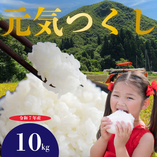 元気つくし 10kg 令和7年産 お米 米 こめ TJI