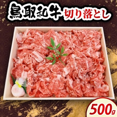 鳥取和牛切り落とし 500g　牛脂付き【配送不可地域：離島・北海道・沖縄県・東北・信越、北陸】【1682809】