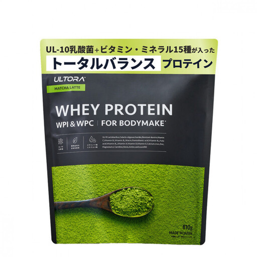 ULTORA ホエイプロテイン 810g 抹茶ラテ風味（リニューアル）
