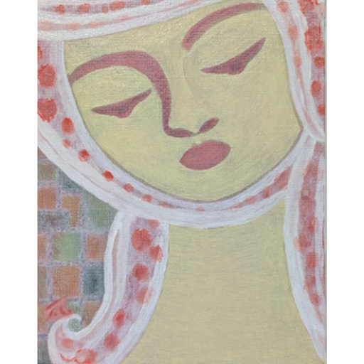 【 限定１点 】花女・ユリ 絵画 アート インテリア 一点物