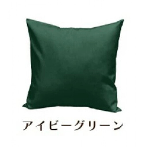 「染」2枚組クッションカバー 50×50cmタイプ アイビーグリーン 国産オックスフォード生地 無地
