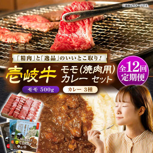 【全12回定期便】モモ＆カレー3種 和牛 焼肉 [JDW130]