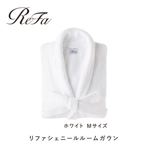 【ホワイト Mサイズ】リファシェニールルームガウン