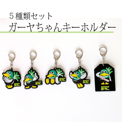 キーホルダー（越谷市ご当地キャラクター）アソートセット | キーホルダー アクリルキーホルダー キャラクターキーホルダー ガーヤちゃん ご当地キャラ セット商品 5個セット アソート デザイン違い まとめ買い バッグ小物 鍵用 プチギフト プレゼント 埼玉県 越谷市