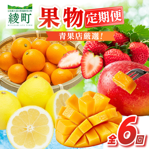 [全6回お届け]宮崎県綾町産 果物定期便 [X22]