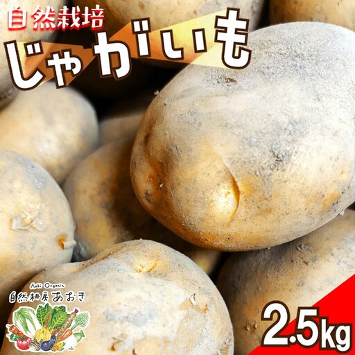 自然栽培ホクホクジャガイモ2.5kg|ジャガイモ