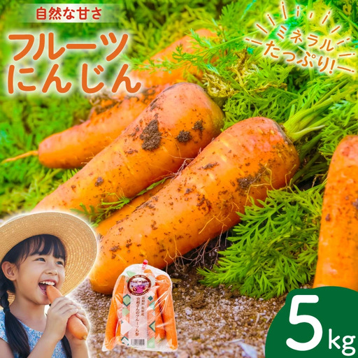 AJ463 【令和9年出荷分】 にんじん 宮崎さんのフルーツ人参 5kg