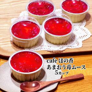 17-281 cafe ほの香のあまおう苺ムース 5カップセット