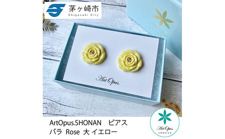 ピアス 陶磁器 Artopus.SHONAN 薔薇大 ピアス ホワイト