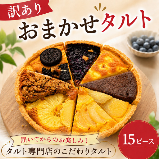 タルト 訳あり おまかせ タルト 15ピース