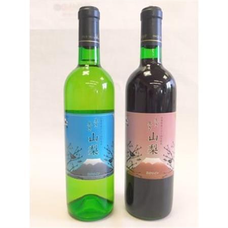 山梨県からワイン2本セット(アサヤ　赤白)【配送不可地域：離島】【1203315】
