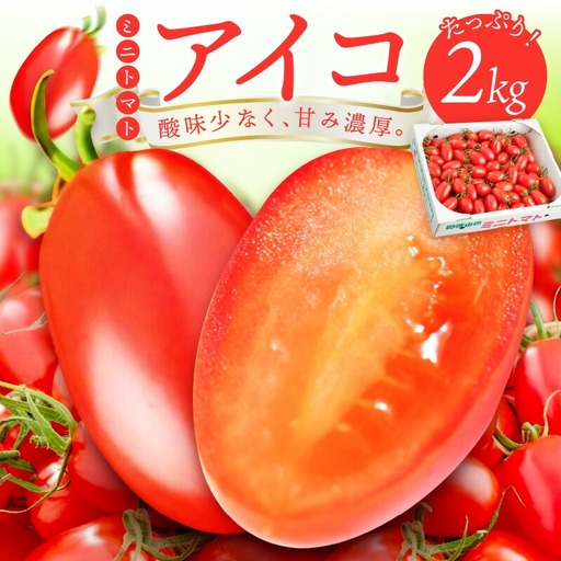 [0377-4]ミニトマト(アイコ)2kg[先行予約]2027年1月上旬より順次発送予定