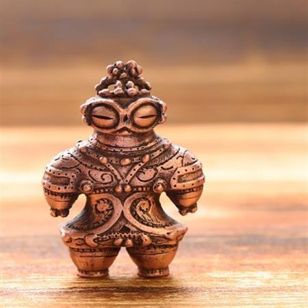 縄文の神秘を身にまとう　純銅製遮光器土偶ネックレス　659-993【配送不可地域：離島・沖縄県】【1670945】