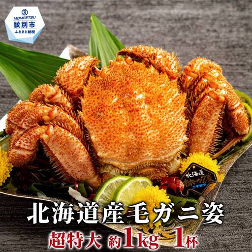 23-88 【超特大】北海道産毛ガニ　約1kg×1杯
