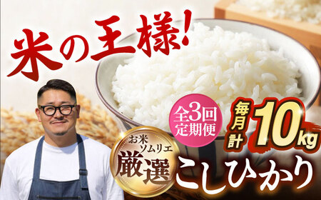 【全3回定期便】令和8年産米 壱岐産米 こしひかり 10kg 《壱岐市》【長米壱岐営業所】[JCZ032]