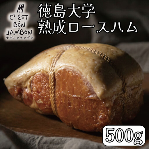徳島大学 熟成ロースハム 500g ハム