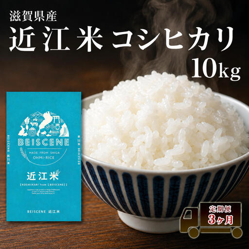 コシヒカリ お米 10kg 精米 定期3ヶ月 コシヒカリ