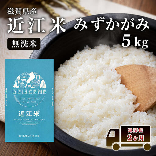 お米 みずかがみ 5kg 無洗米 定期2ヶ月 お米