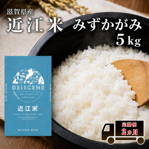お米 みずかがみ 5kg 精米 定期2ヶ月 お米
