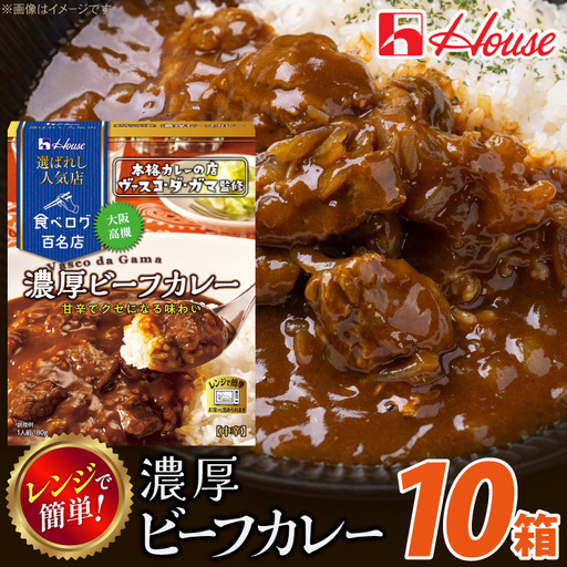 ハウス 選ばれし人気店 濃厚ビーフカレー 10個