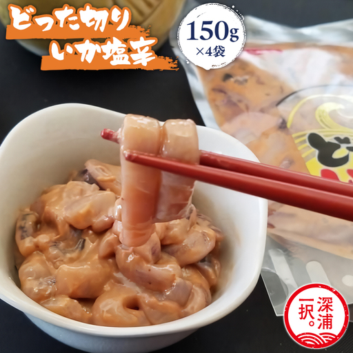 どった切りいか塩辛 150g×4袋 計600g [fu-0004-008]