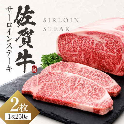 【7営業日以内発送！】 佐賀牛 サーロインステーキ 500g(250g×2) 吉野ヶ里町/丸宗ミート[FDP028]