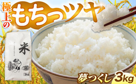 令和7年産 精米 夢つくし 3kg [ABEW002]