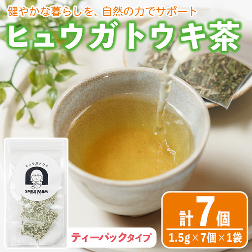 ヒュウガトウキ茶 ティーパック(1.5g×7個×1袋) トウキ茶 お茶 便利 簡単 生薬 ヒュウガトウキ 日本山人参 宮崎県産 国産【SF-03】【SMILE FARM】