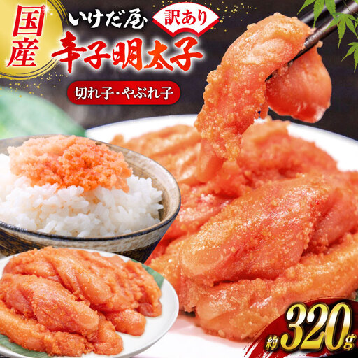 明太子 いけだ屋特製 ご家庭用 からし明太子 切れ子 やぶれ子 1箱