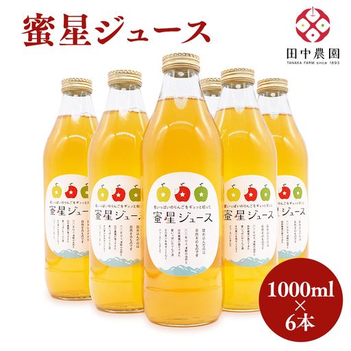 100年の歴史 蜜星ジュース 1L×6本 [hi-0039-010]