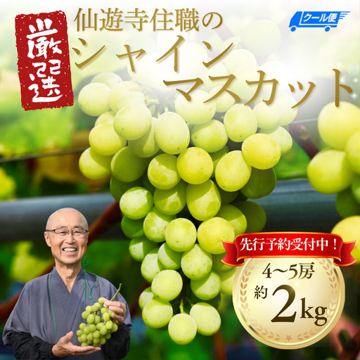 [先行予約]仙遊寺 シャインマスカット 約2kg(家庭用)