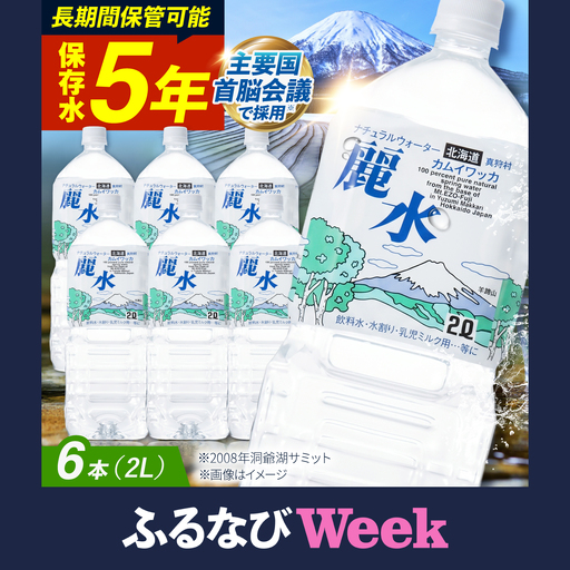 [ふるなびWEEK対象]≪5年≫ 保存水 2L×6本 [BPAI004] 保存水