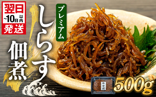 プレミアム 釜揚げ しらす 佃煮500g(100g×5p) 小分け 減塩 無添加 無着色 冷凍 愛知県 南知多町 ご飯 ごはん 丼 料理 国産 カネ成 シラス 人気 おすすめ シラス しらす しらすごはん shirasu sirasu SIRASU 人気シラス