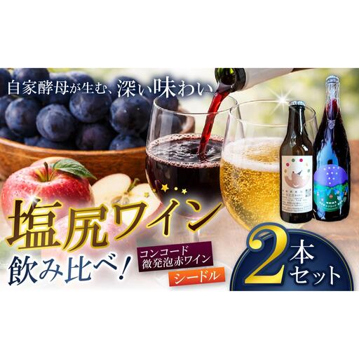 霧訪山シードル コンコード微発泡赤ワイン＆林檎微発砲（シードル） 2本セット