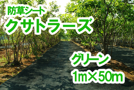 【防草シート】クサトラーズ（１ｍ×５０ｍ）グリーン