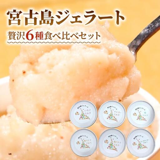 【宮古島産フルーツ使用】宮古島ジェラート 贅沢6種食べ比べセット（WK01）
