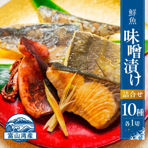 富山県富山市 五本水産 富山湾鮮魚味噌漬け 10種×1 詰め合わせ