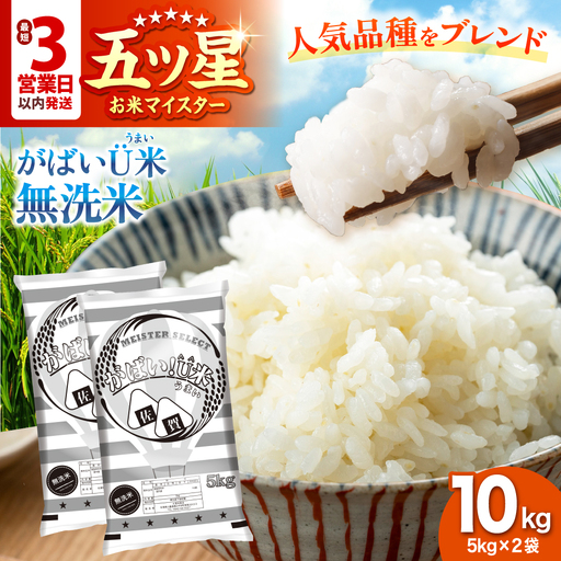 がばいU米（うまい）【無洗米】 10kg（5kg×2袋） 【大塚米穀店】[HBL117] 米 早期発送