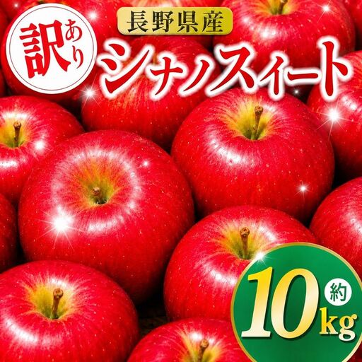伊那市田原産 リンゴ シナノスイート 訳あり 約10kg【019-23】