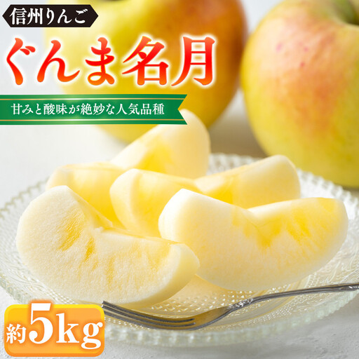 前島農家 ぐんま名月約5kg(12個〜18個) | りんご フルーツ 旬 りんご