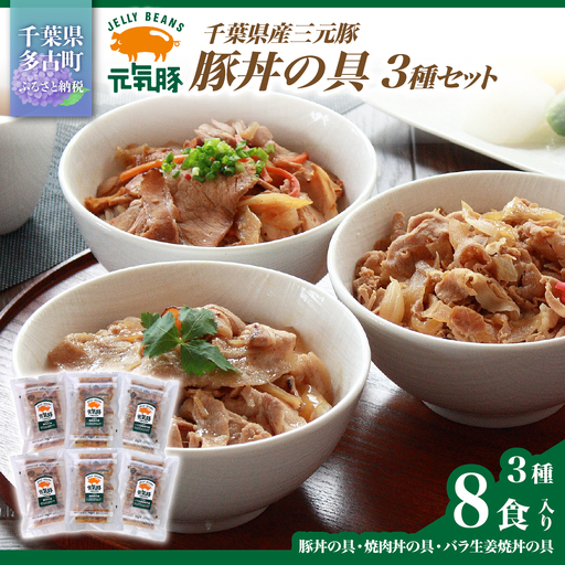 元気豚　豚丼の具セット(3種8食入)_肉  豚肉   惣菜・加工品   _【配送不可地域：離島・沖縄県】mt203971_150801