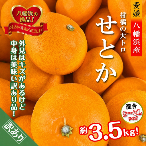 【先行受付】柑橘の大トロ!「せとか」約3.5キロ【訳あり品・家庭向け】【C39-51】【配送不可地域：離島】【1491413】 YWTF026