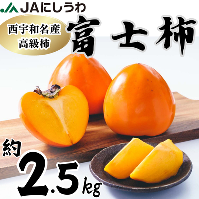[先行受付]JAにしうわの季節のくだもの(富士柿約2.5kg)[D08-88]