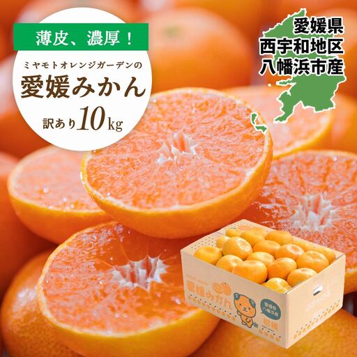 西宇和地区八幡浜市産 愛媛みかん10kg【訳あり】【D25-177】【1606099】 YWTAP118