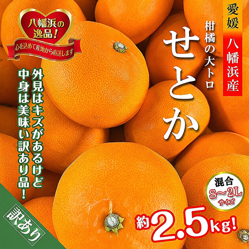 [先行受付]柑橘の大トロ!「せとか」約2.5キロ[訳あり品・家庭向け][C39-65][配送不可地域:離島][1619102]