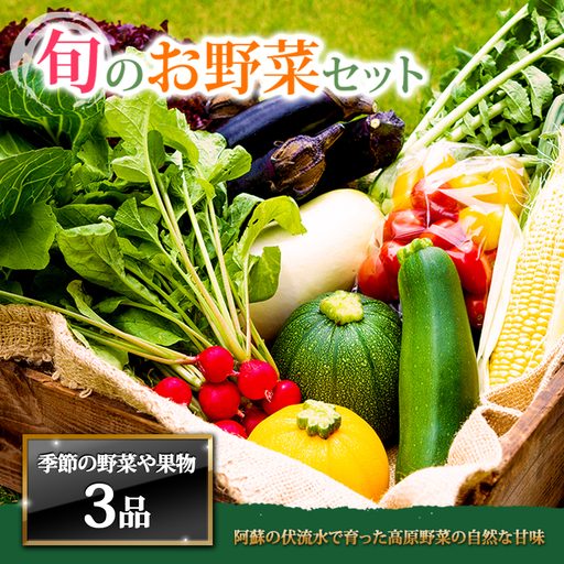 ＜畑から直送＞季節のお野菜セット Sサイズ（3品）