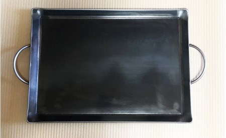 バーベキュー用 極厚鉄板 ファミリー用 (約360mm × 260mm)|カナメ工業 鉄板 キャンプ用品 アウトドア用品 キャンプ アウトドア BBQ M20S47